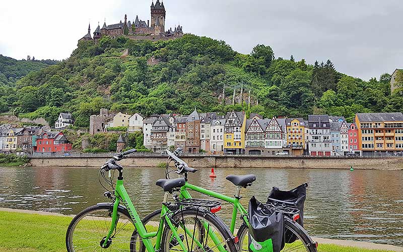 Das Deutsche Eck in Koblenz an der Mündung der Mosel in den Rhein