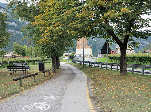 Gut beschilderter Radweg