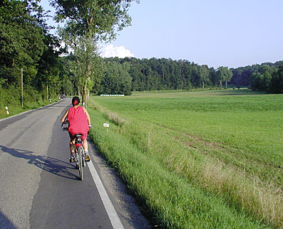 Würmtalradweg zwischen Hof Mauren und Herdstelle