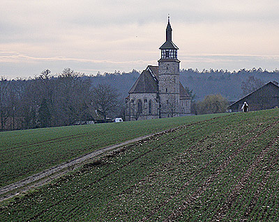 Würmtalradweg: Blick auf die Kirche