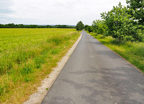 Entspannter Radweg