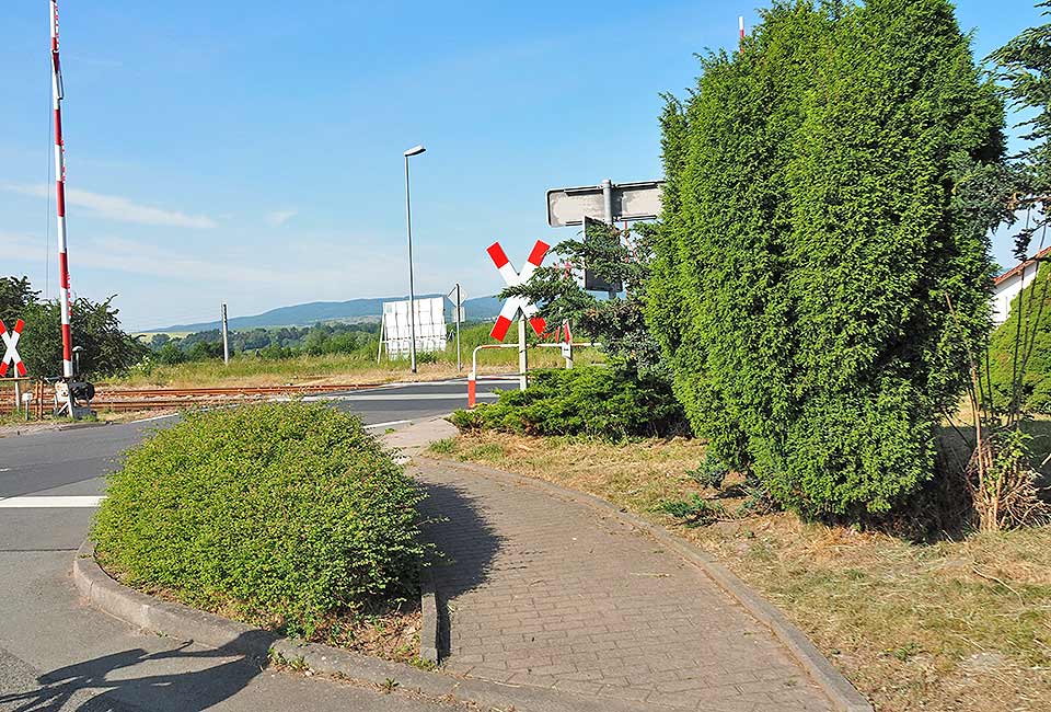 Bahnübergang in Immelborn