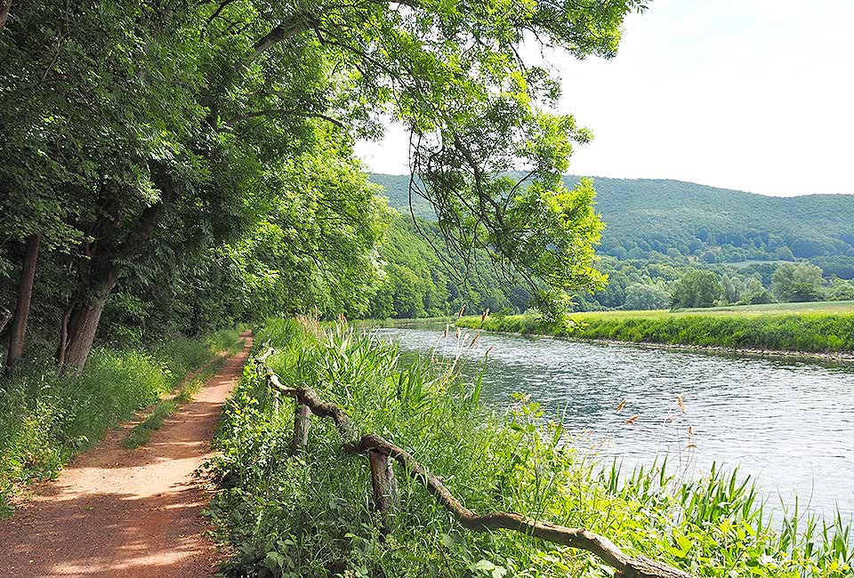 Radweg am Werraufer