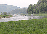 Schiffe auf der Weser