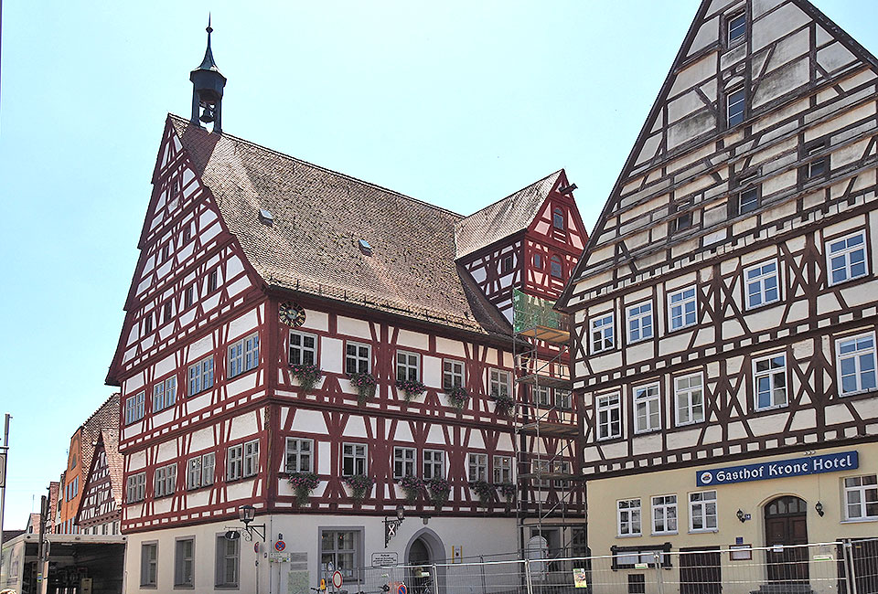 Fachwerkrathaus in Oettingen