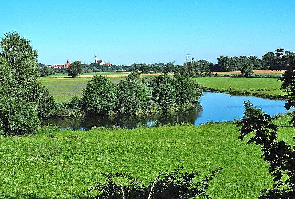 Radweg im Wörnitztal