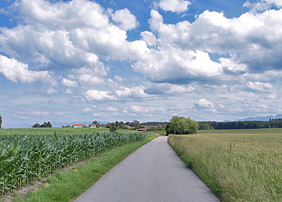 Abfahrt nach Oberwertach