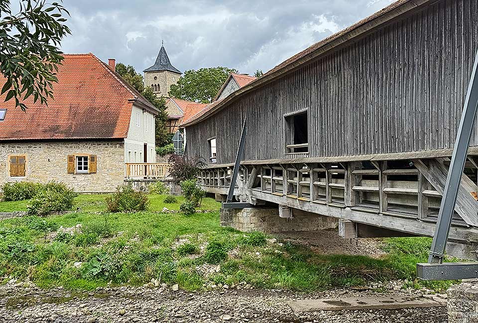 Alte Holzbrücke in Buchfahrt