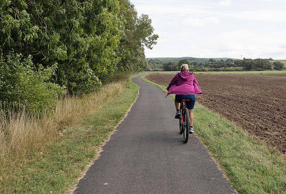 Entspannter Radweg nach Tannroda