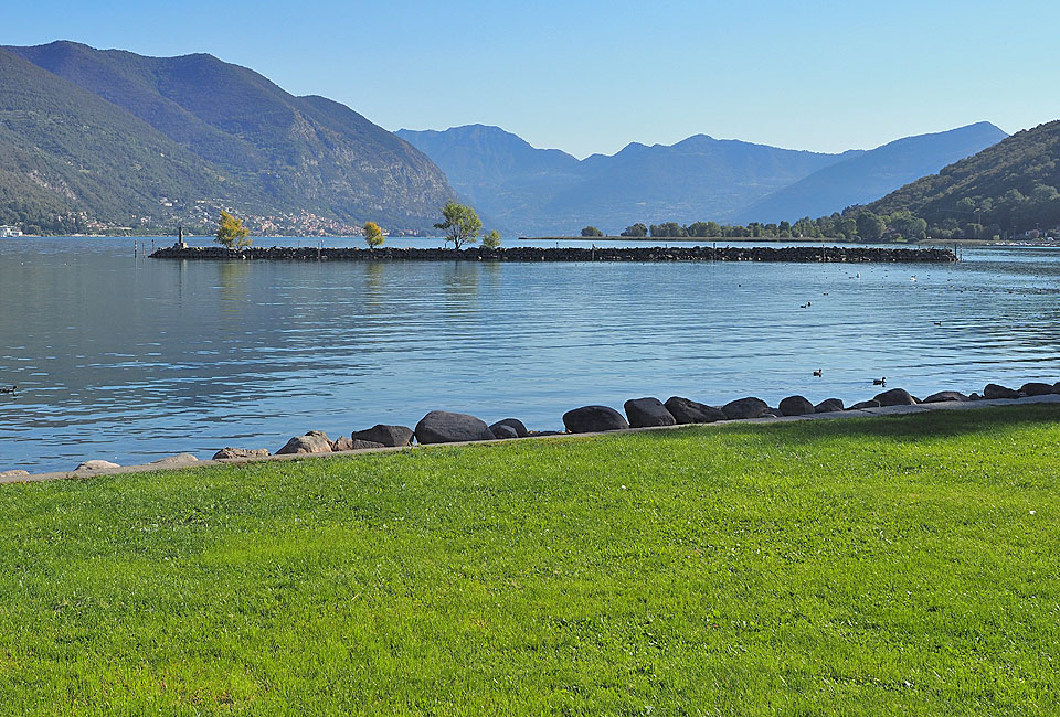 Start am südlichen Ende des Iseosees