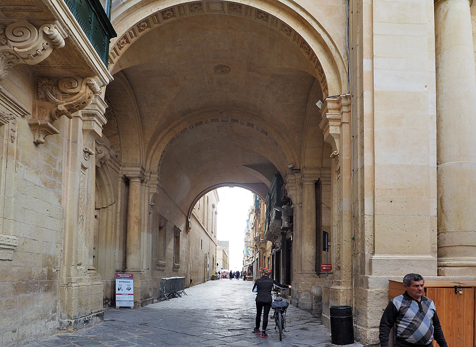 Durch das Zentrum von  Valletta