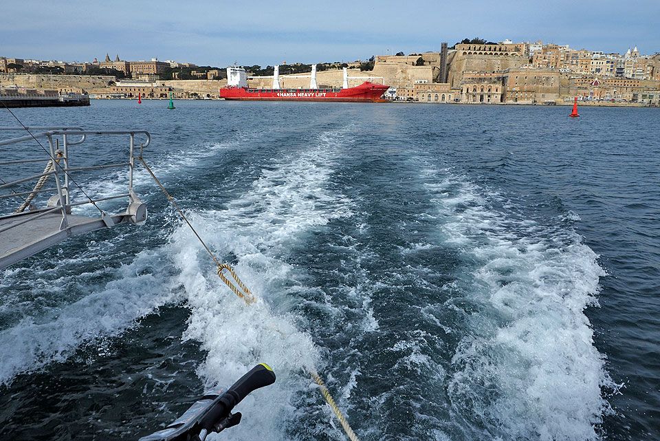 Fähre von Valletta zu den "Drei Städten - three cities"