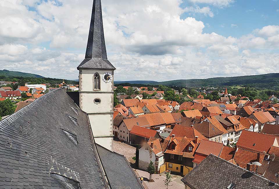 Blick vom Zentturm in Bischofsheim
