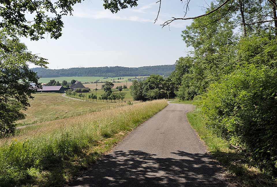 Bergab nach Weipertshofen Bergab nach Weipertshofen